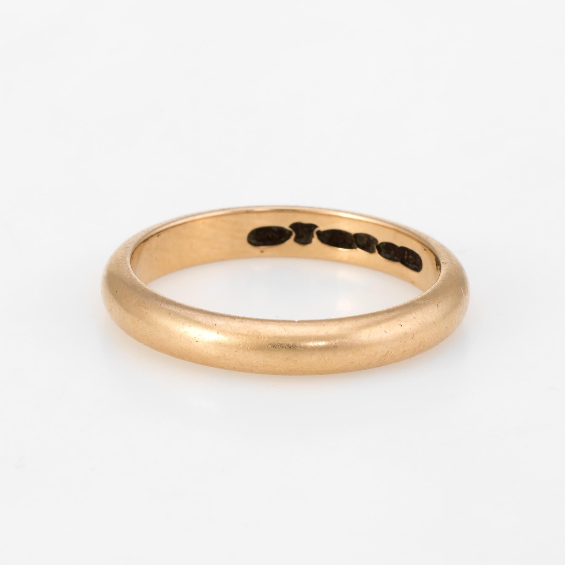 vintage gold band rings