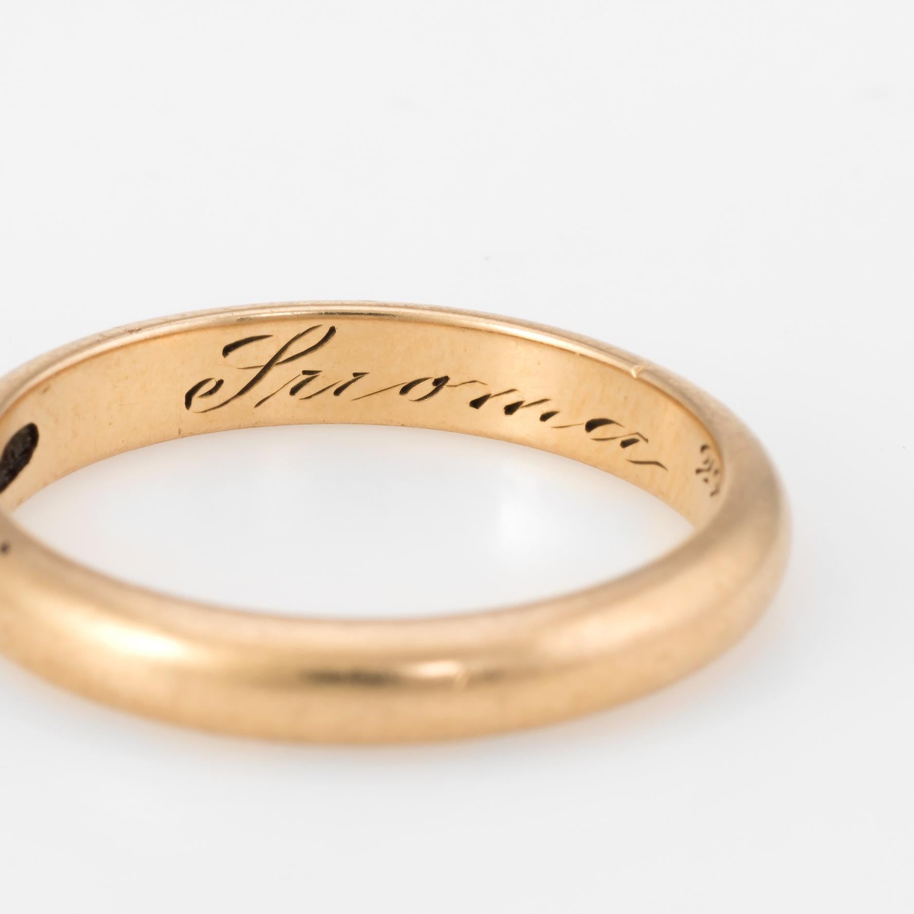 antique gold band ring
