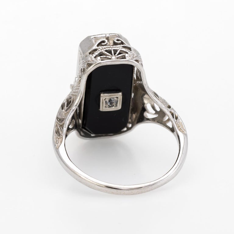 Antique Deco Flip Ring Onyx Amethyst Vintage 14 Karat Gold Estate Fine Jewelry at 1stDibs flip