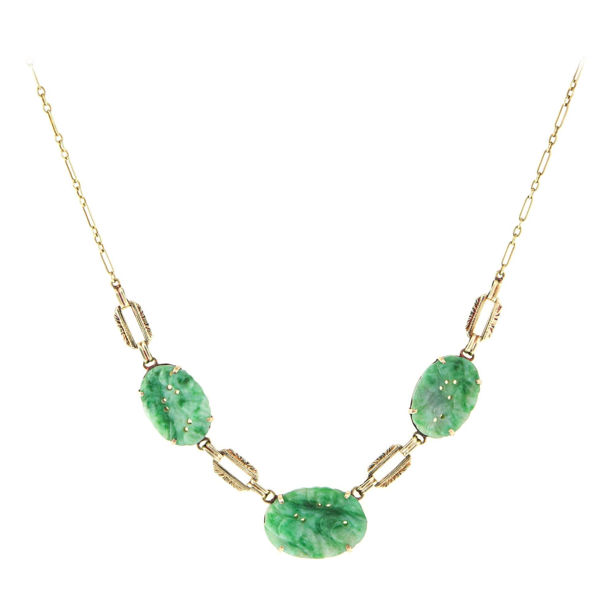 Antique Jade Necklaces 36 For Sale on 1stdibs