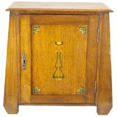Antique Deco Smokers Cabinet, Antique Art Nouveau Cabinet, Scotland 1900, B1461