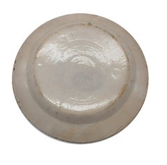 Antique Decorated Vietri Ceramic Dish, Napoli, Italy 1900ca