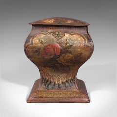 Antique Decorative Biscuit Tin, English, Shop, Retail, Container, Edwardian