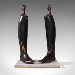 Antique Decorative Boot Tree, English, Beech, Ornamental, Shoe Last, Edwardian