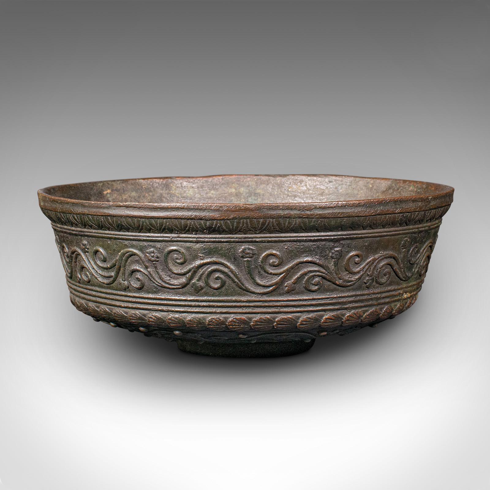 Antique Decorative Bowl, Japanese, Bronze Censer, Edo Period, Georgian, C.1750 In Good Condition For Sale In Hele, Devon, GB