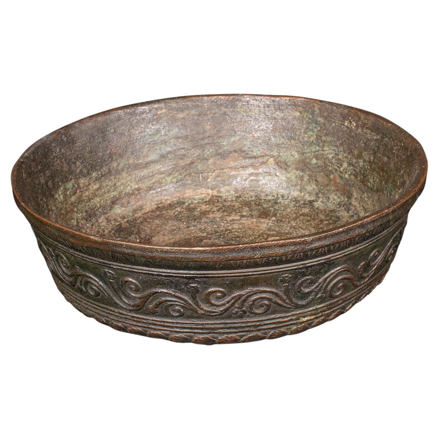 Antique Decorative Bowl, Japanese, Bronze Censer, Edo Period, Georgian, C.1750 For Sale