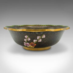 Antique Decorative Bowl, Japanese, Cloisonne, Bonbon, Grape Dish, Circa 1920