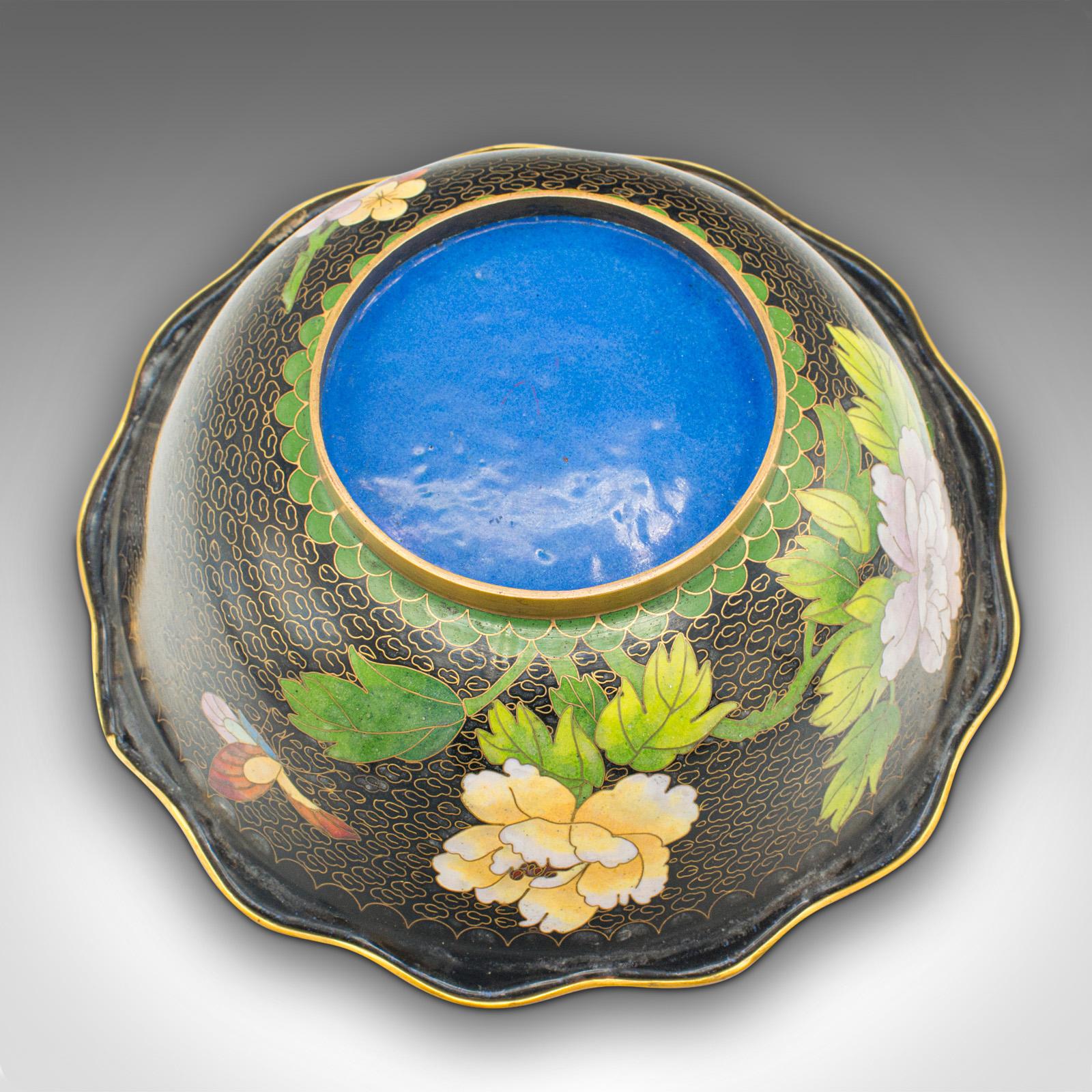 Antique Decorative Bowl, Japanese, Cloisonne, Bonbon, Grape Dish, Circa 1920 For Sale 1