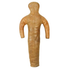 Used Decorative Boxing or Wrestling Dummy Original Gym Equipment, 1930s