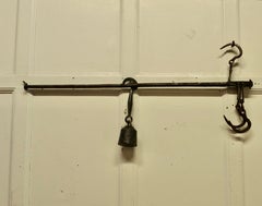 Antique Decorative Butcher's Steelyard, English, Iron, Weighing Instrument, 1800