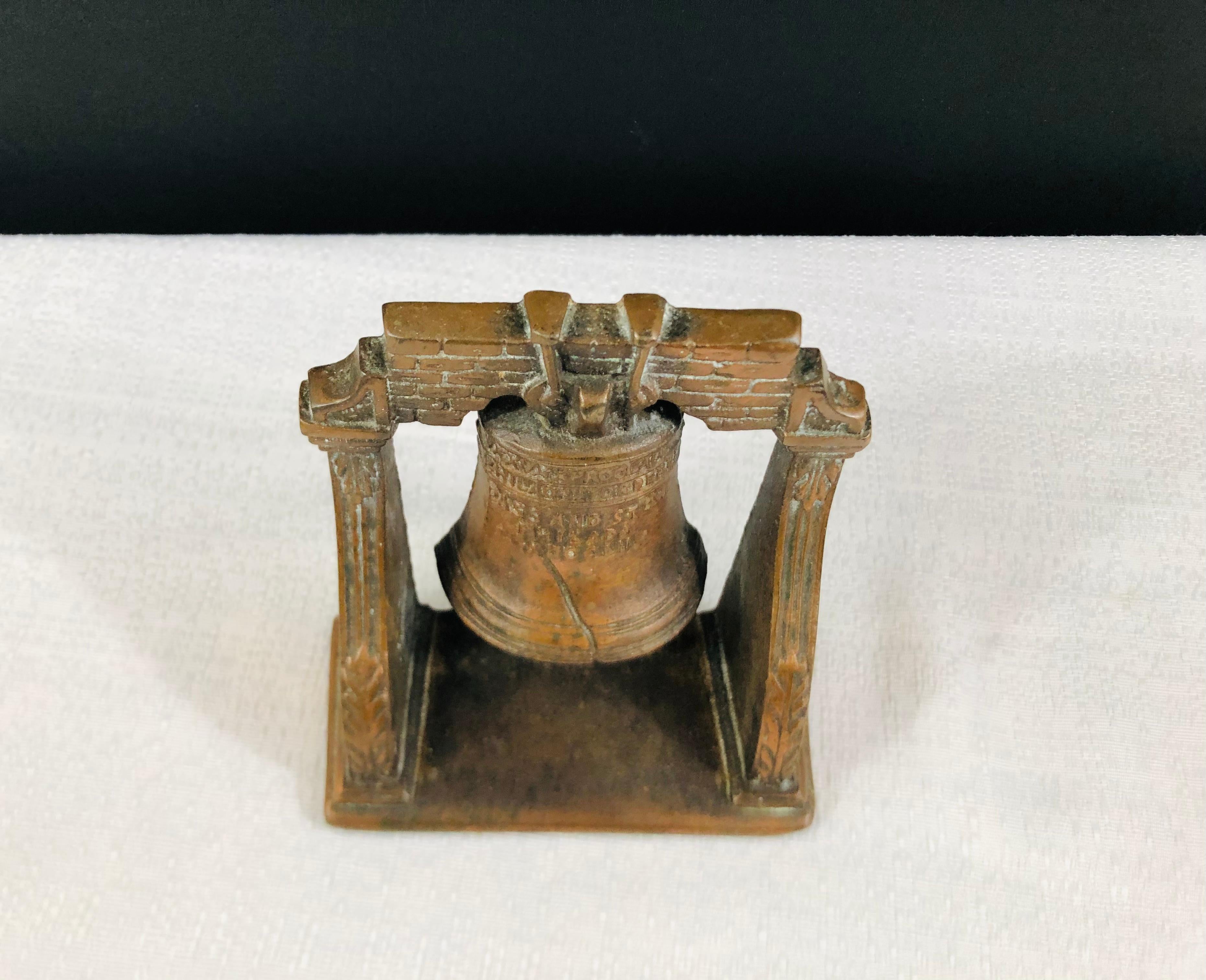 Medieval Antique Decorative Cast Bronze Mission Bell Sculpture, a Pair For Sale