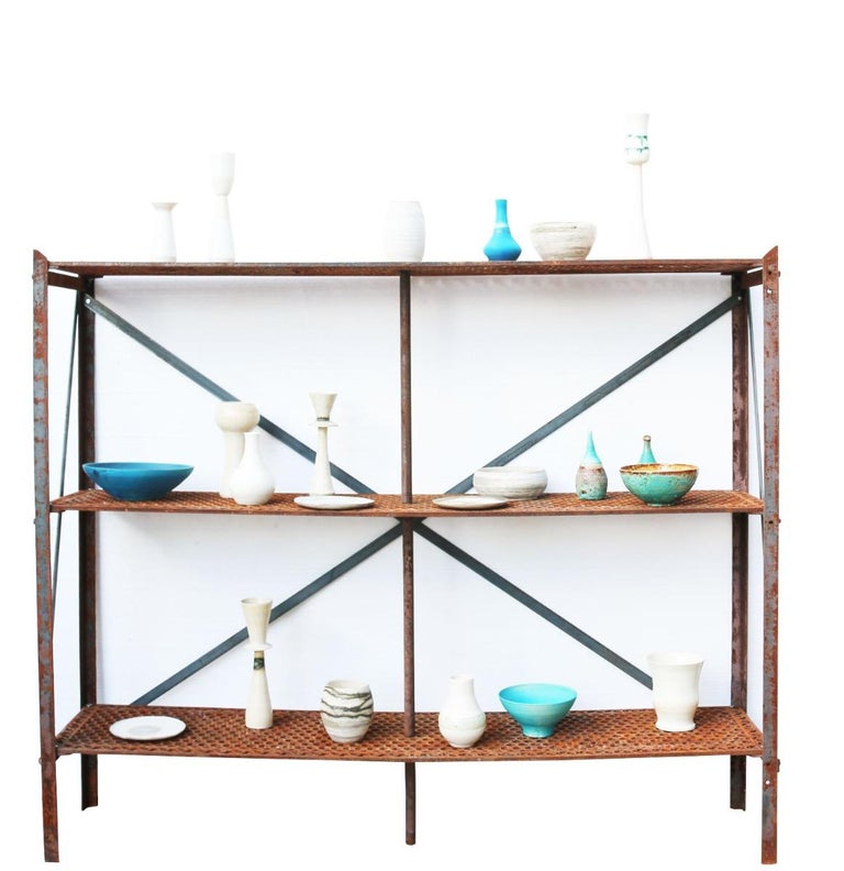 Antique Decorative Cast Iron Shelving For Sale at 1stDibs