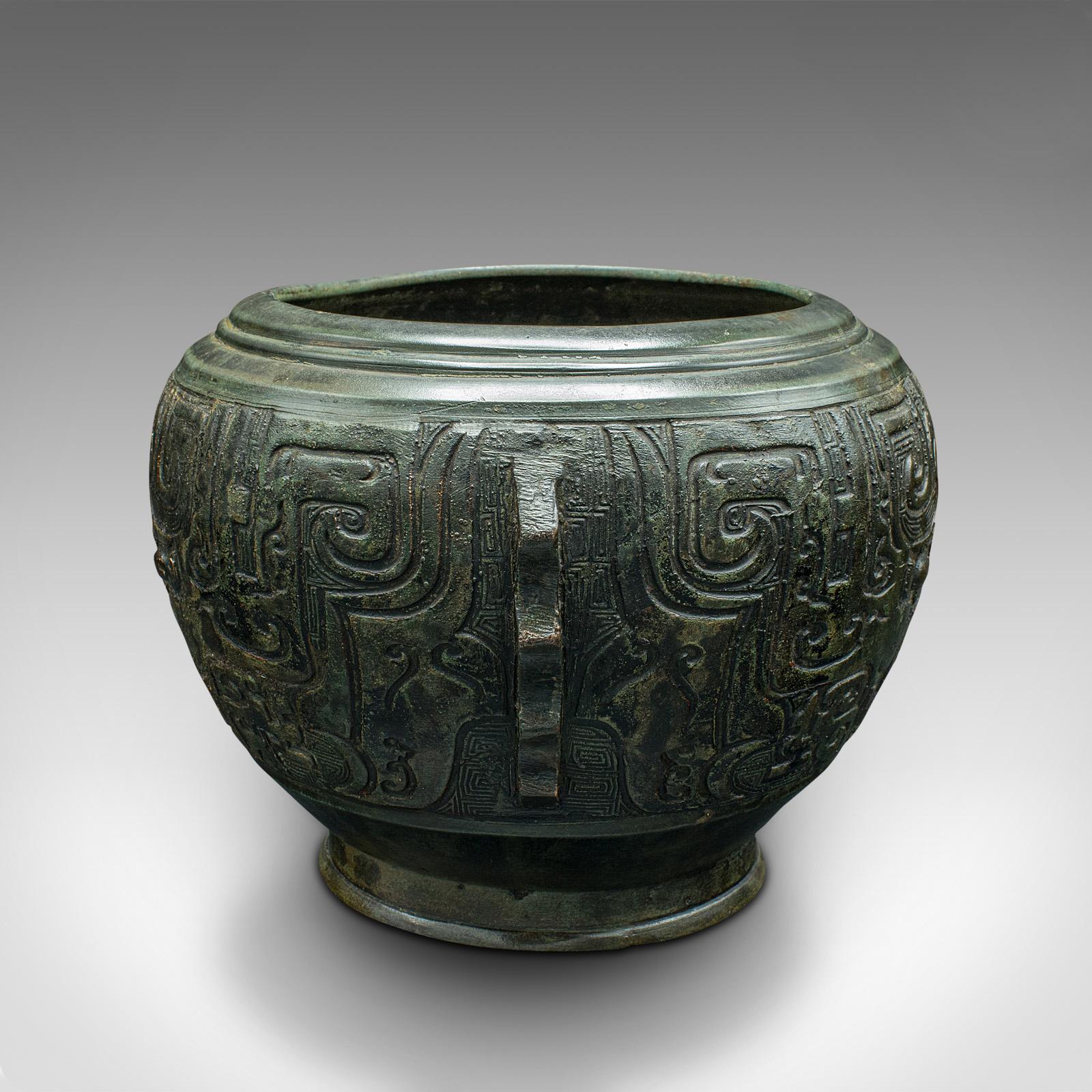 Antique Decorative Censer, Japanese, Bronze, Incense, Jardiniere Pot, Victorian 1