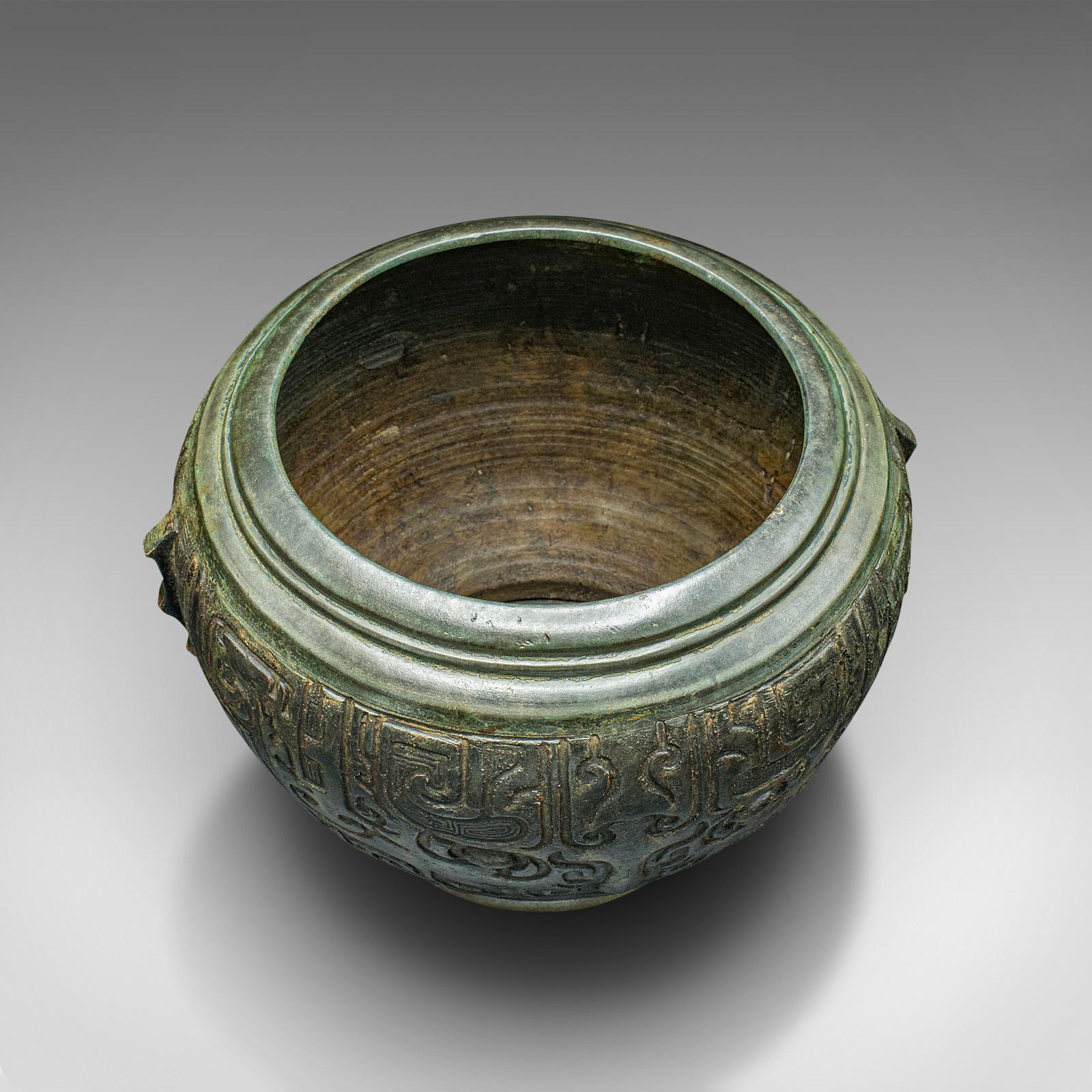 Antique Decorative Censer, Japanese, Bronze, Incense, Jardiniere Pot, Victorian 2