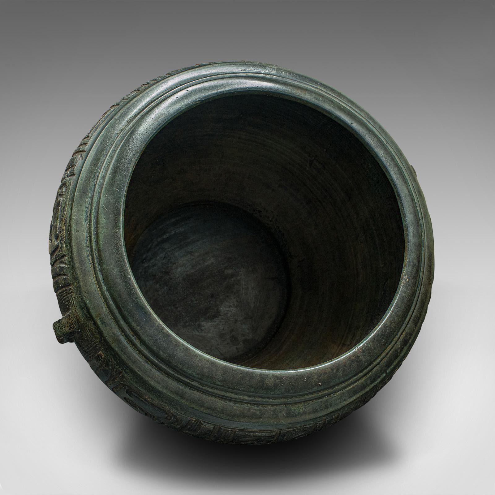 Antique Decorative Censer, Japanese, Bronze, Incense, Jardiniere Pot, Victorian 3