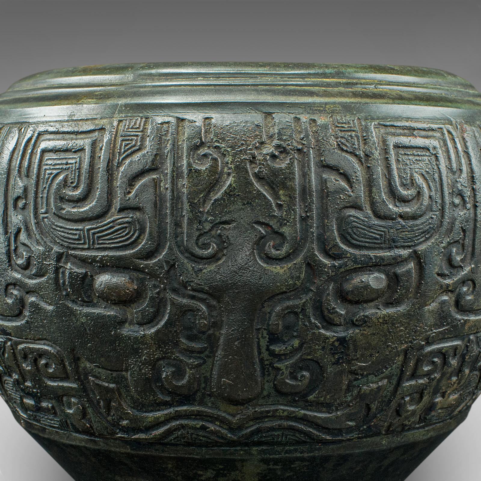 Antique Decorative Censer, Japanese, Bronze, Incense, Jardiniere Pot, Victorian 4