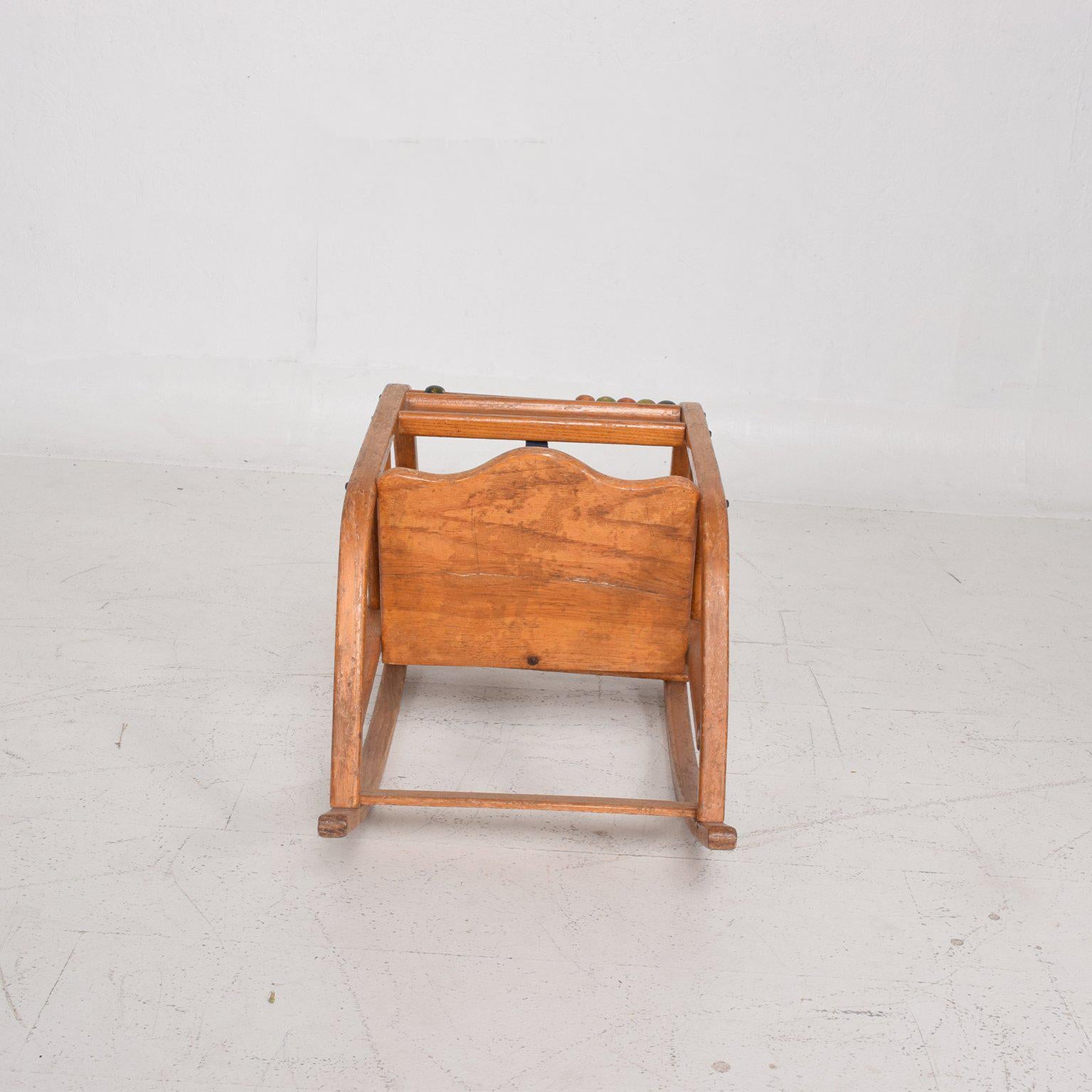 Wood Antique Decorative Child Rocker