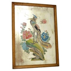 Antiguo Espejo Decorativo Chino