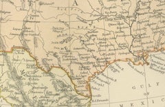 Antique Map of North America by Blackie & Son, Colored, 1882