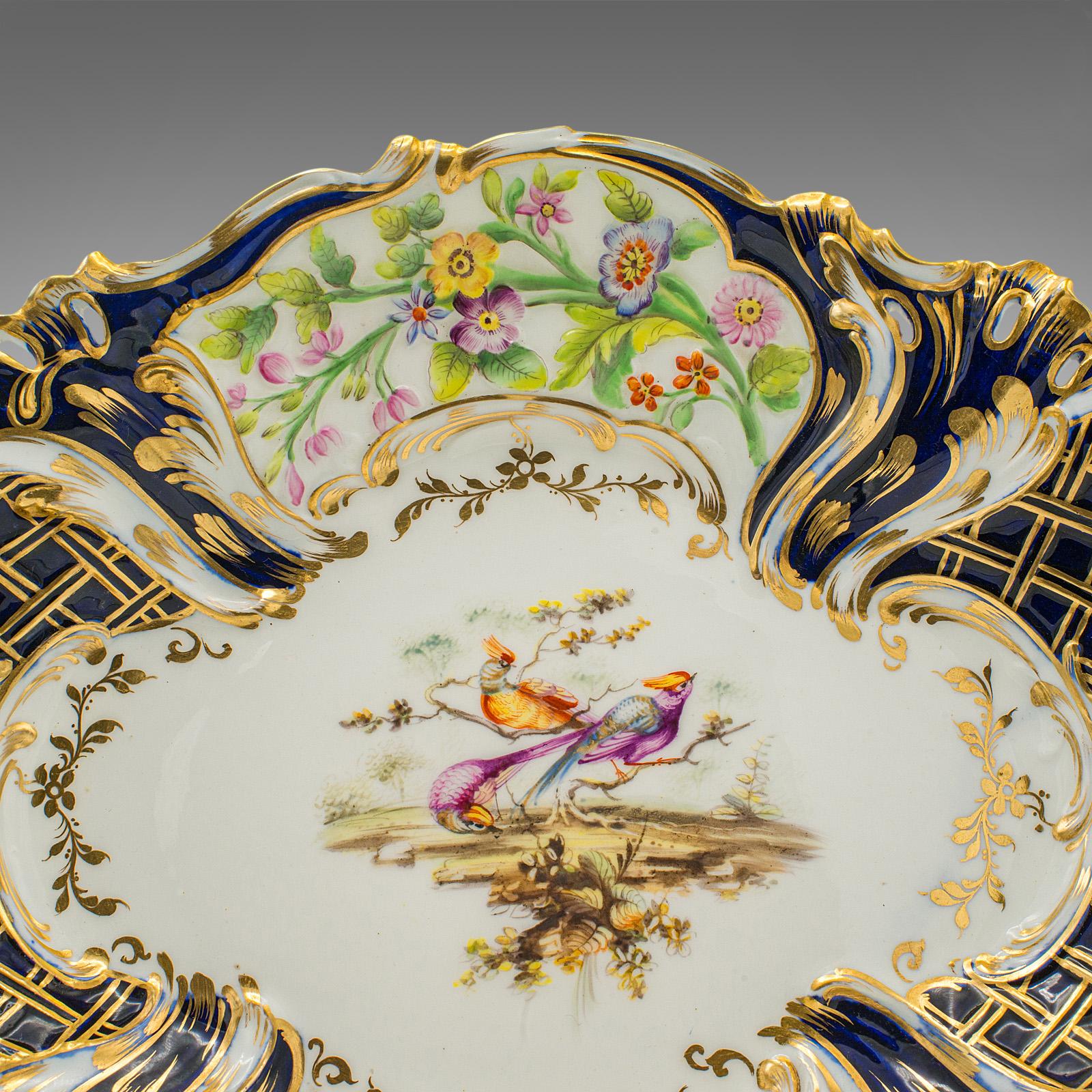 Antike dekorative Porzellanschale, englisch, Keramik-Servierschale, edwardianisch, um 1910 im Angebot 4