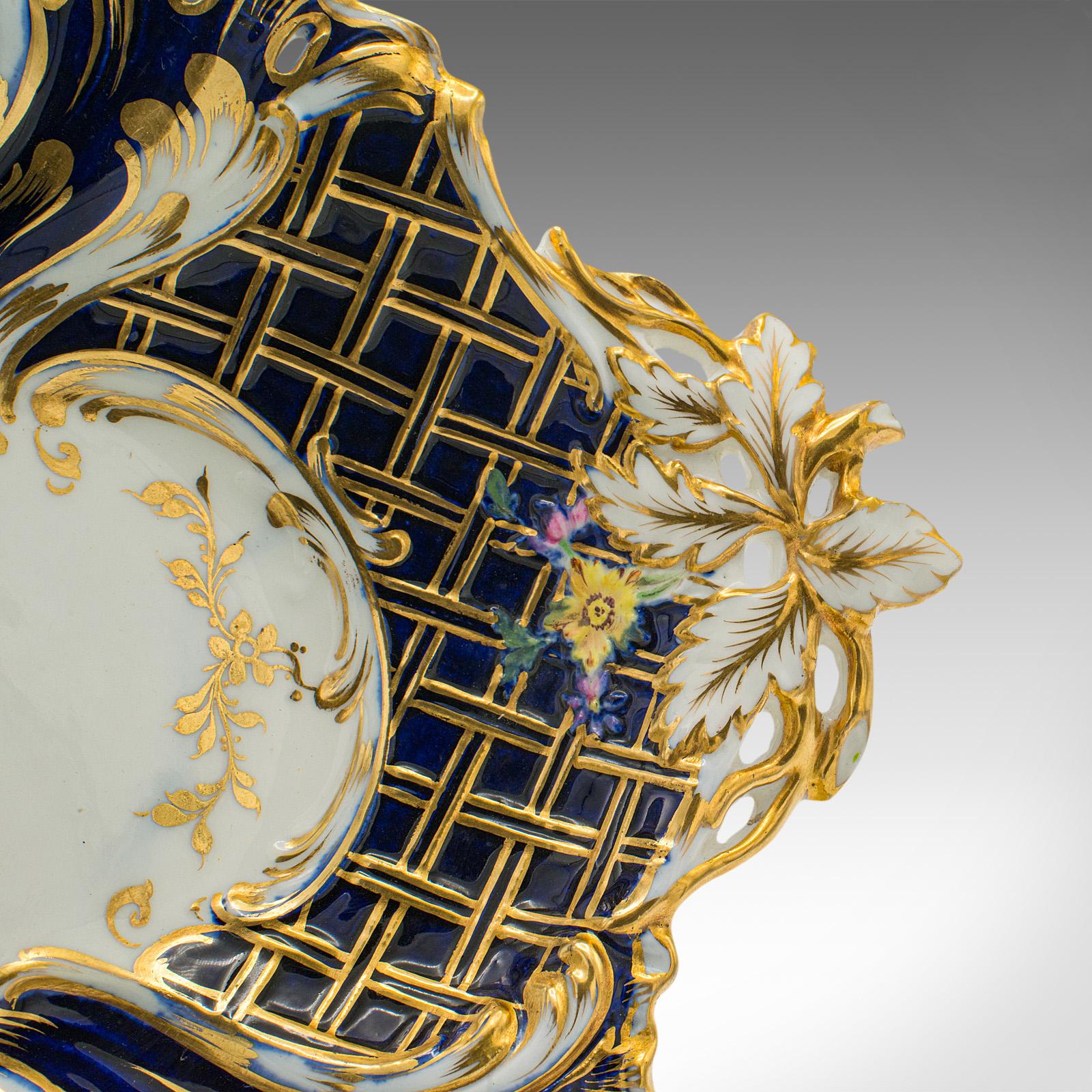 Porte-monnaie décoratif ancien, anglais, plat de service en céramique, édouardien, vers 1910 en vente 1