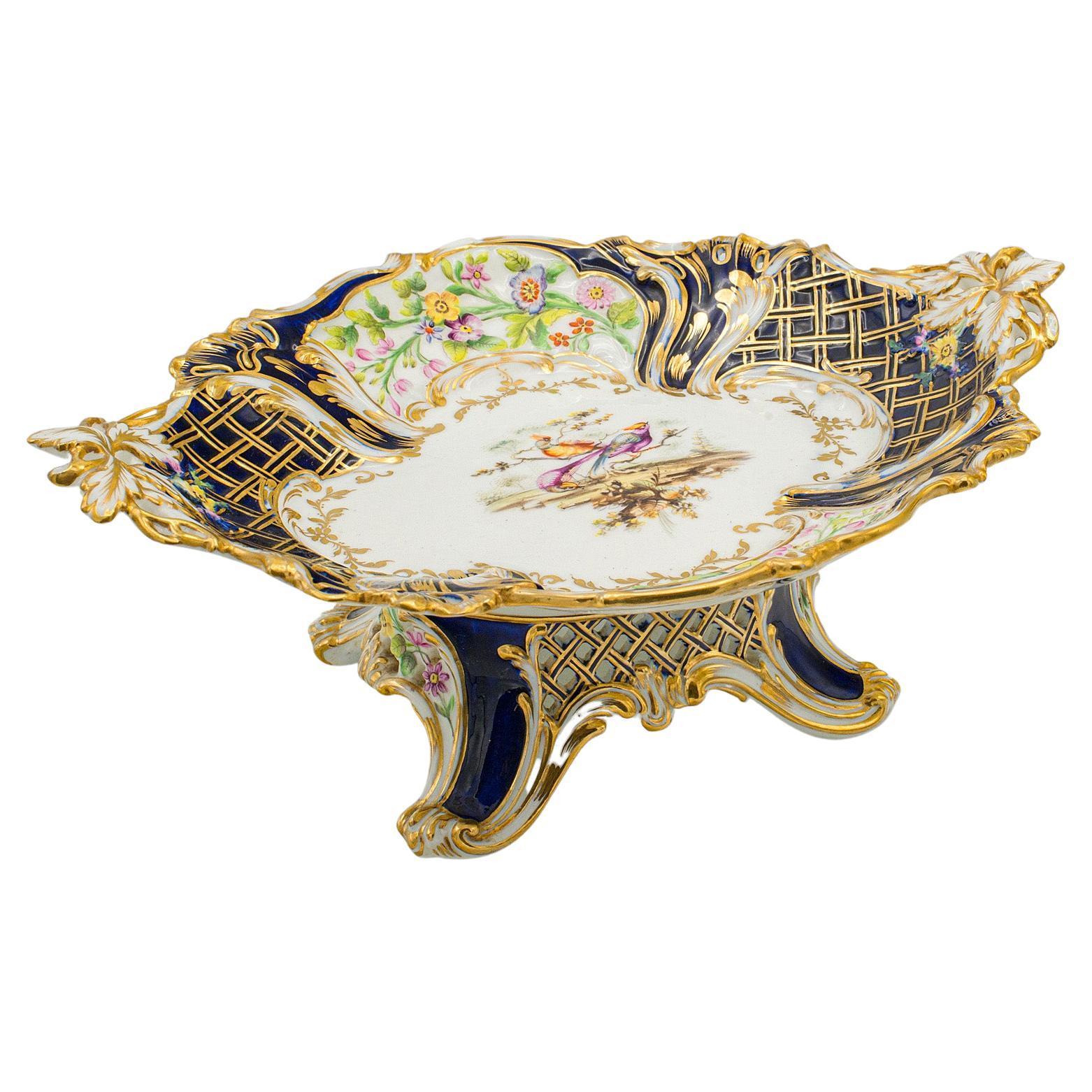 Antike dekorative Porzellanschale, englisch, Keramik-Servierschale, edwardianisch, um 1910 im Angebot