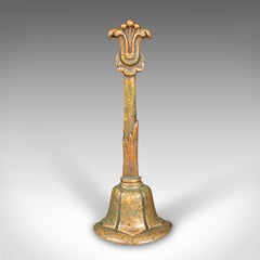 Antique Decorative Doorstop, Dutch, Brass, Door Porter, Georgian, Circa 1800