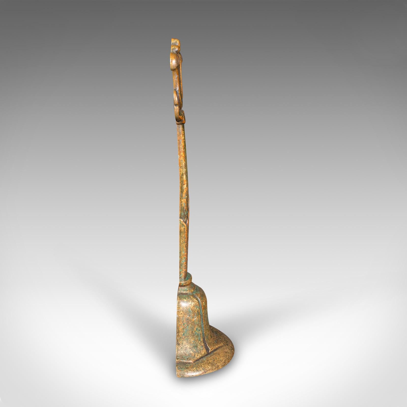 Antiker dekorativer Türstopper, niederländischer, messingfarbener, georgianischer, um 1800 (Georgian) im Angebot