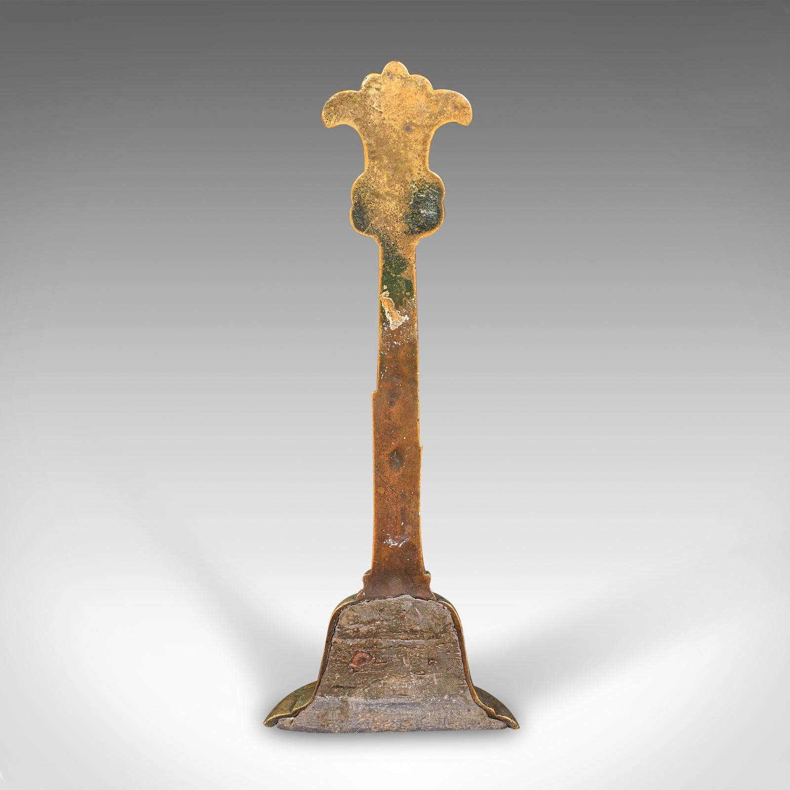 Antiker dekorativer Türstopper, niederländischer, messingfarbener, georgianischer, um 1800 (Niederländisch) im Angebot