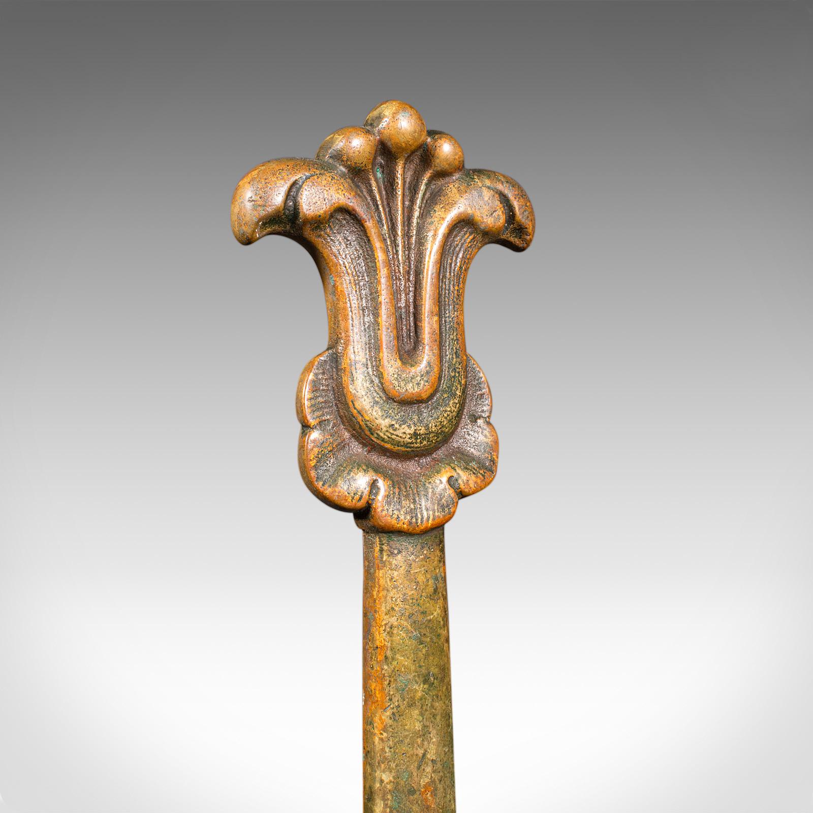 Antiker dekorativer Türstopper, niederländischer, messingfarbener, georgianischer, um 1800 (Frühes 19. Jahrhundert) im Angebot
