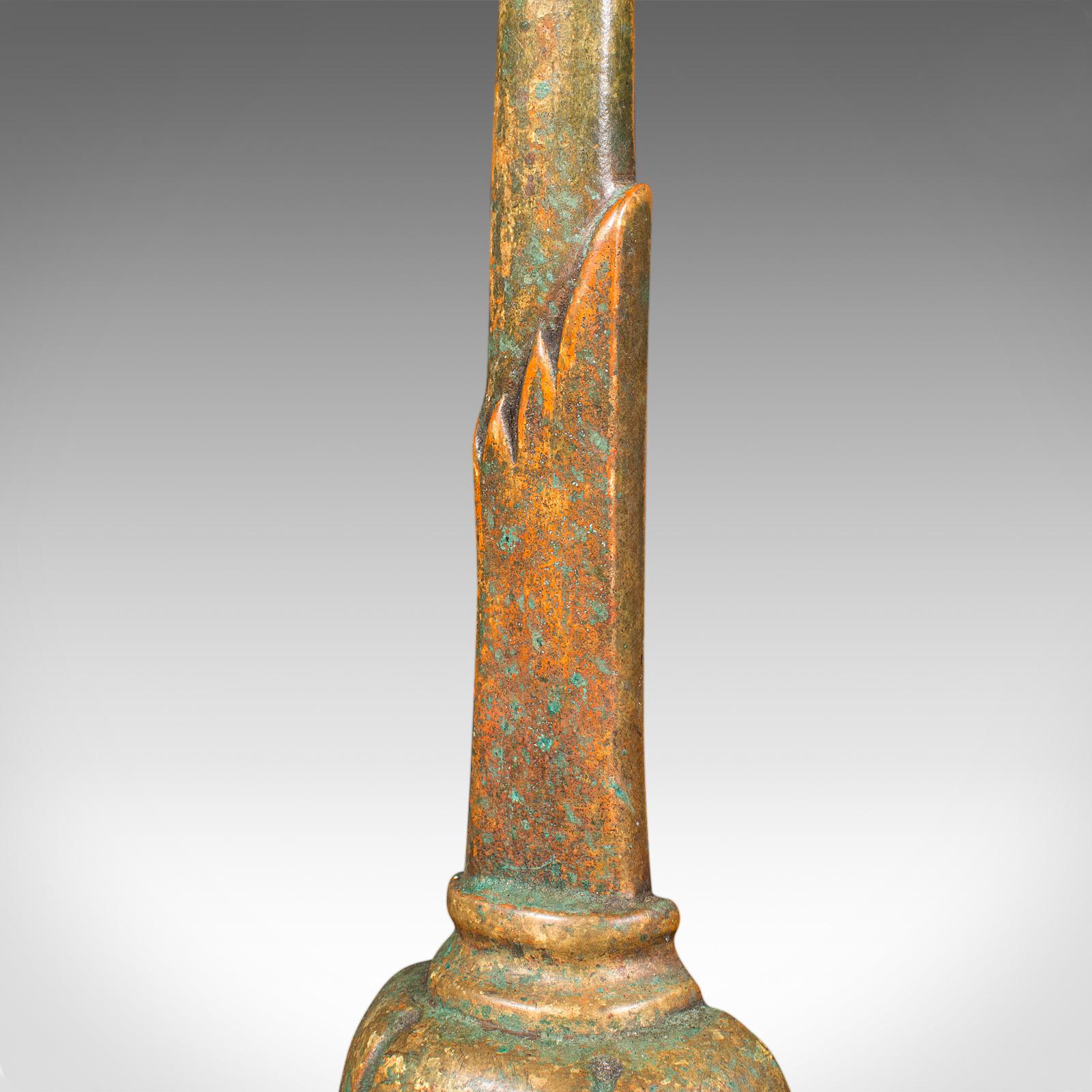 Antiker dekorativer Türstopper, niederländischer, messingfarbener, georgianischer, um 1800 (Messing) im Angebot