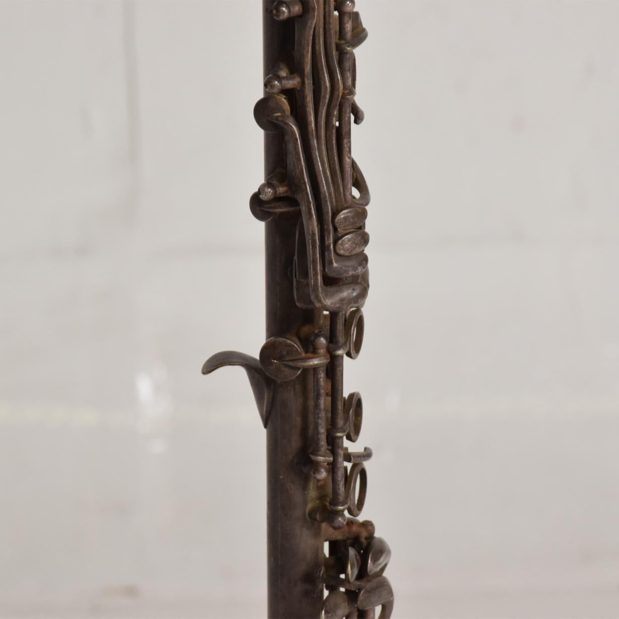 Italian Antique Decorative European Clarinet Oboe Sterling Silver Plated 38526