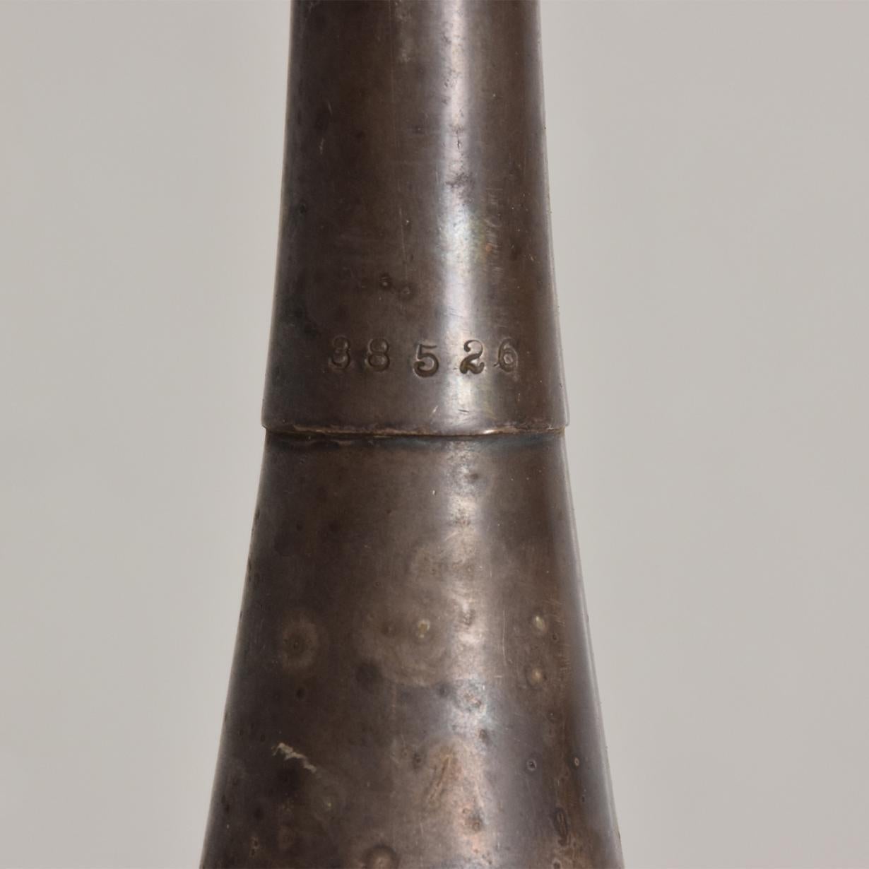 Antique Decorative European Clarinet Oboe Sterling Silver Plated 38526 In Fair Condition In Chula Vista, CA