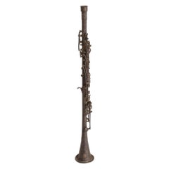 Antike dekorative europäische Clarinet Oboe Sterlingsilber versilbert 38526