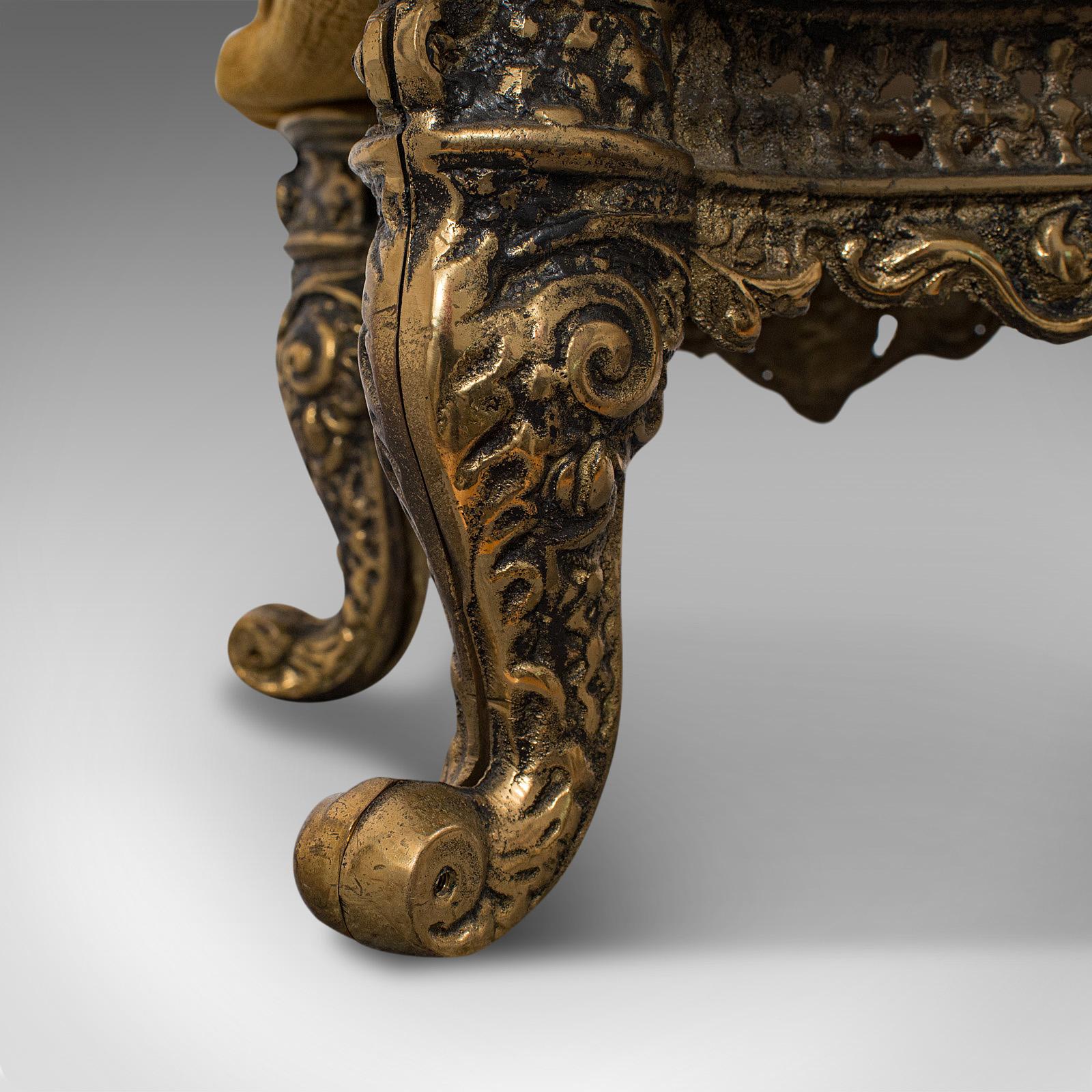 Antique Decorative Footstool, Italian, Gilt, Stool, Baroque Revival, circa 1900 7