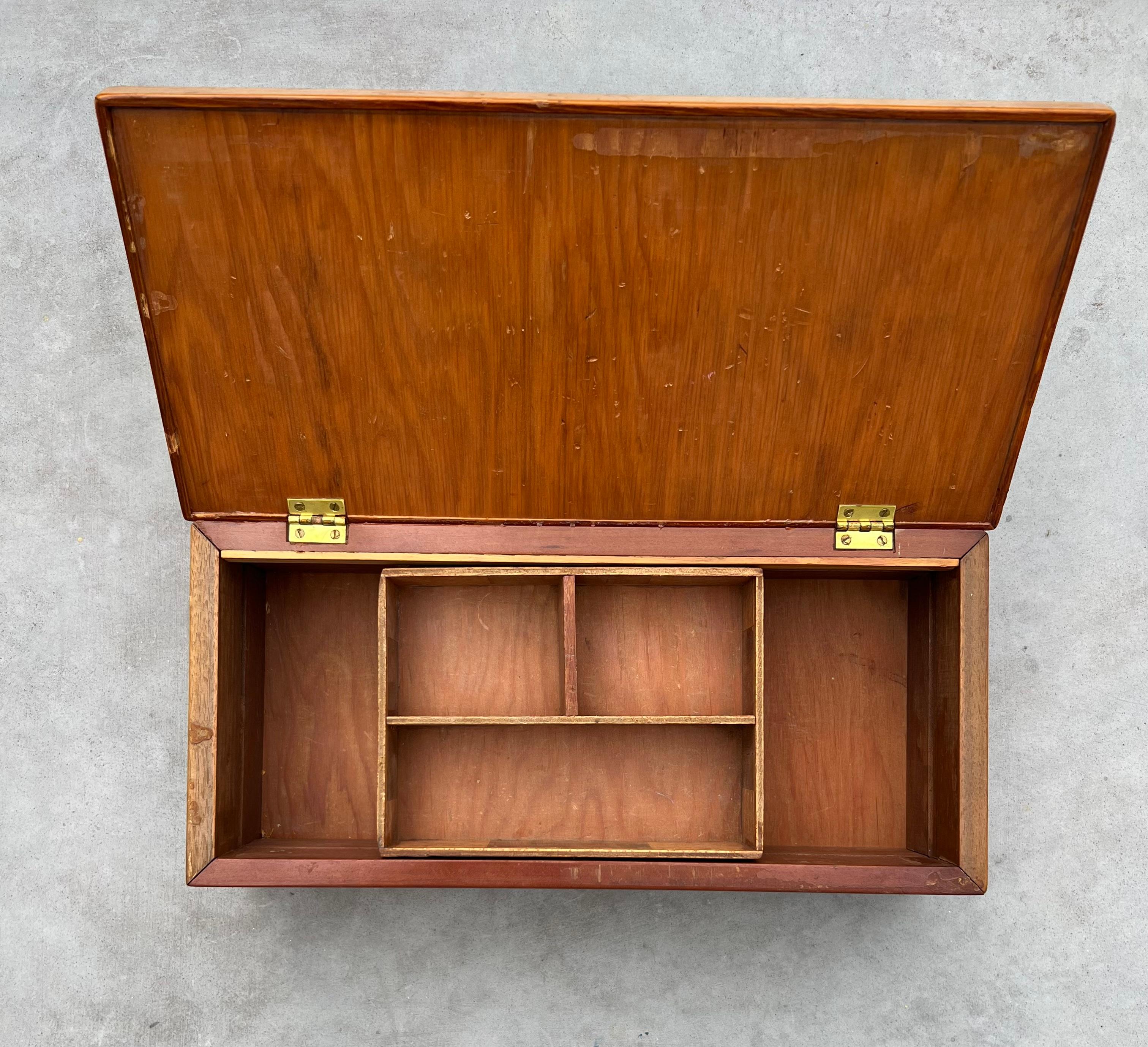 Antique Decorative Frank Lloyd Wright style Jewelry Box, circa 1930s 10