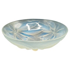 Antique Decorative Fruit Bowl, French, Lead Glass, Dish, Art Deco, circa 1920