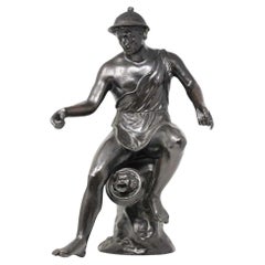 Antique Decorative Grand Tour Fisherman Bronze Sculpture Giorgio Sommer