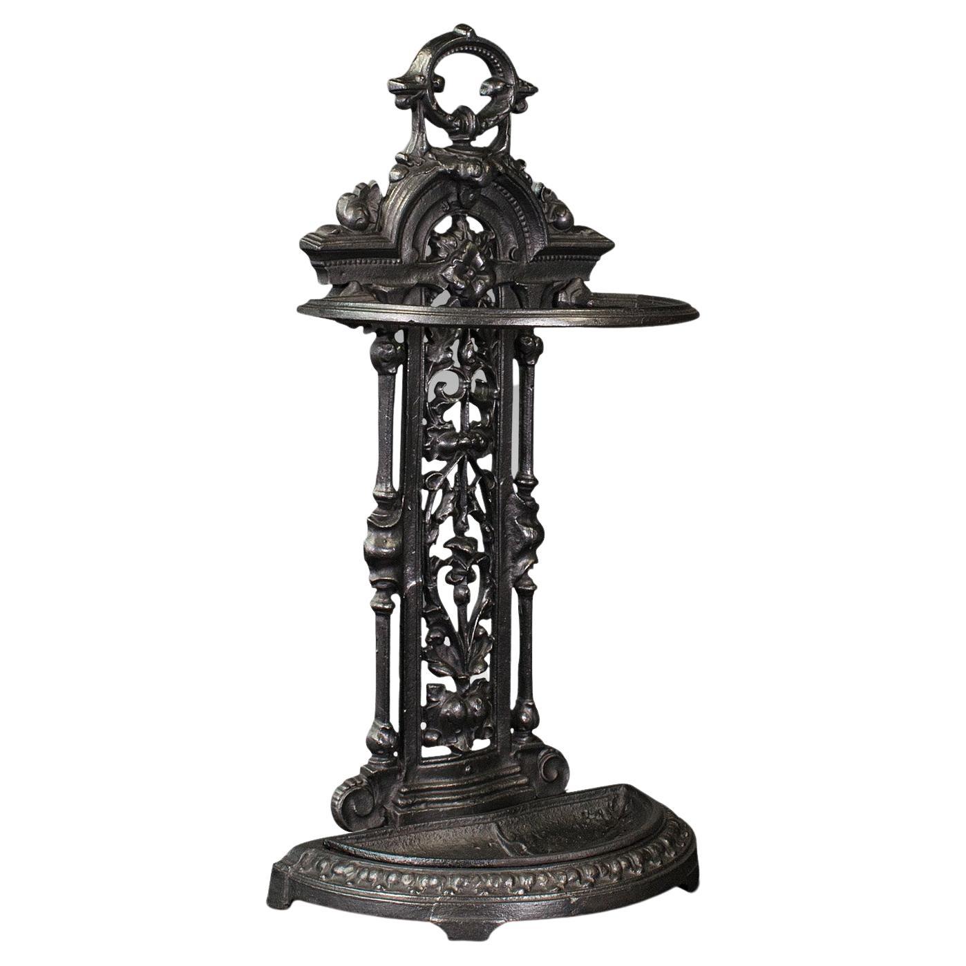 Antique Decorative Hall Stick Stand, English, After Coalbrookdale, Edwardian