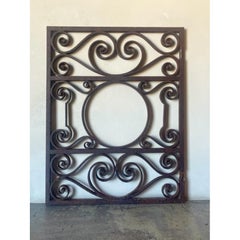 Antique Decorative Iron Window Grid