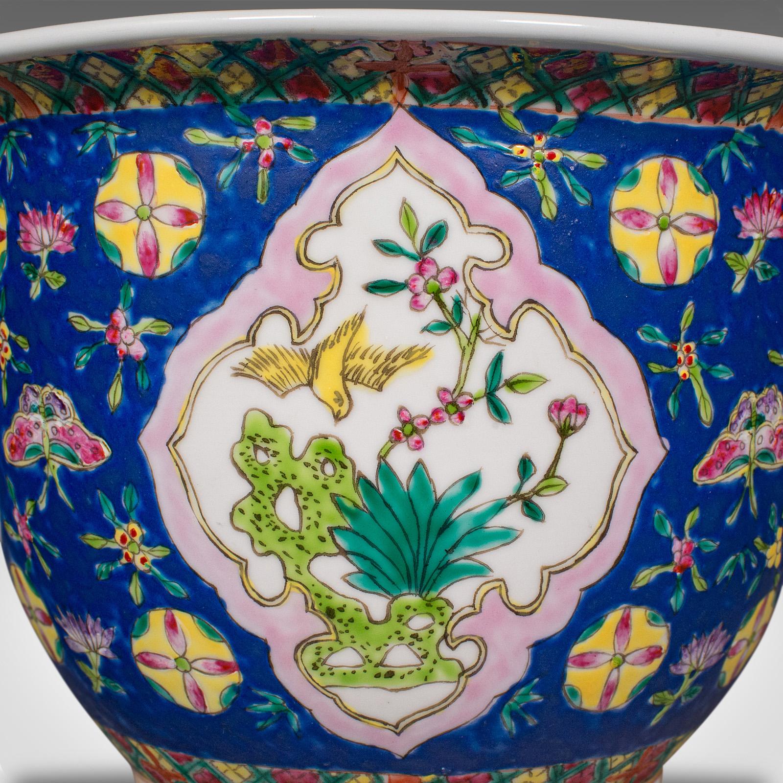Antike dekorative Jardiniere, chinesisch, keramischer Übertopf, Qing Dynasty, viktorianisch im Angebot 3