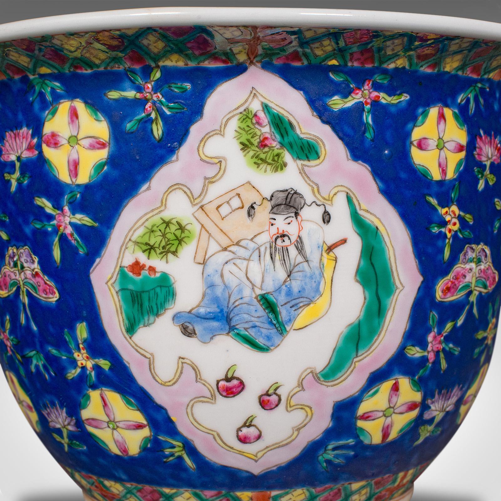 Antike dekorative Jardiniere, chinesisch, keramischer Übertopf, Qing Dynasty, viktorianisch im Angebot 4