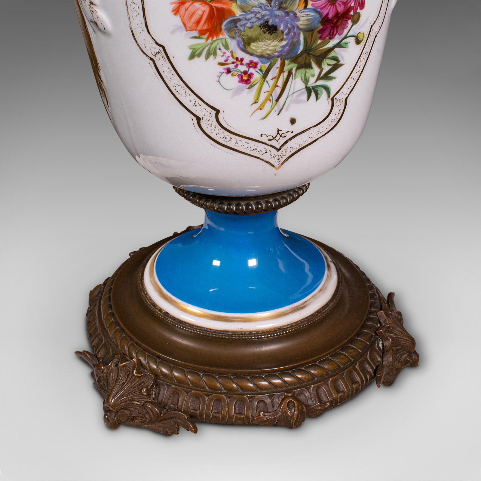 Antique Decorative Jardiniere, French, Ceramic, Display Planter, Vase, Victorian For Sale 7