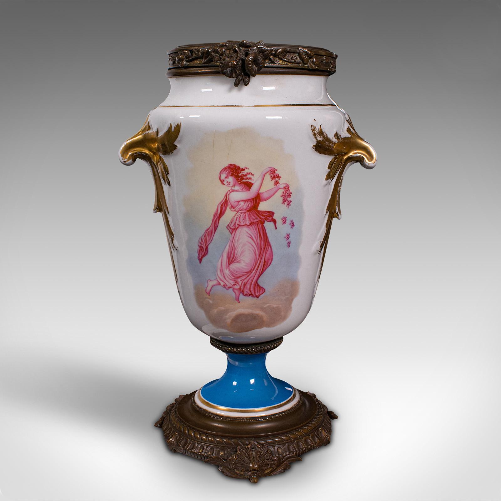 Antique Decorative Jardiniere, French, Ceramic, Display Planter, Vase, Victorian For Sale 2