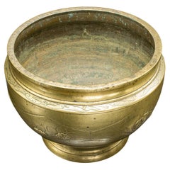 Antique Decorative Jardiniere, Japanese, Brass, Planter Pot, Victorian, C.1870