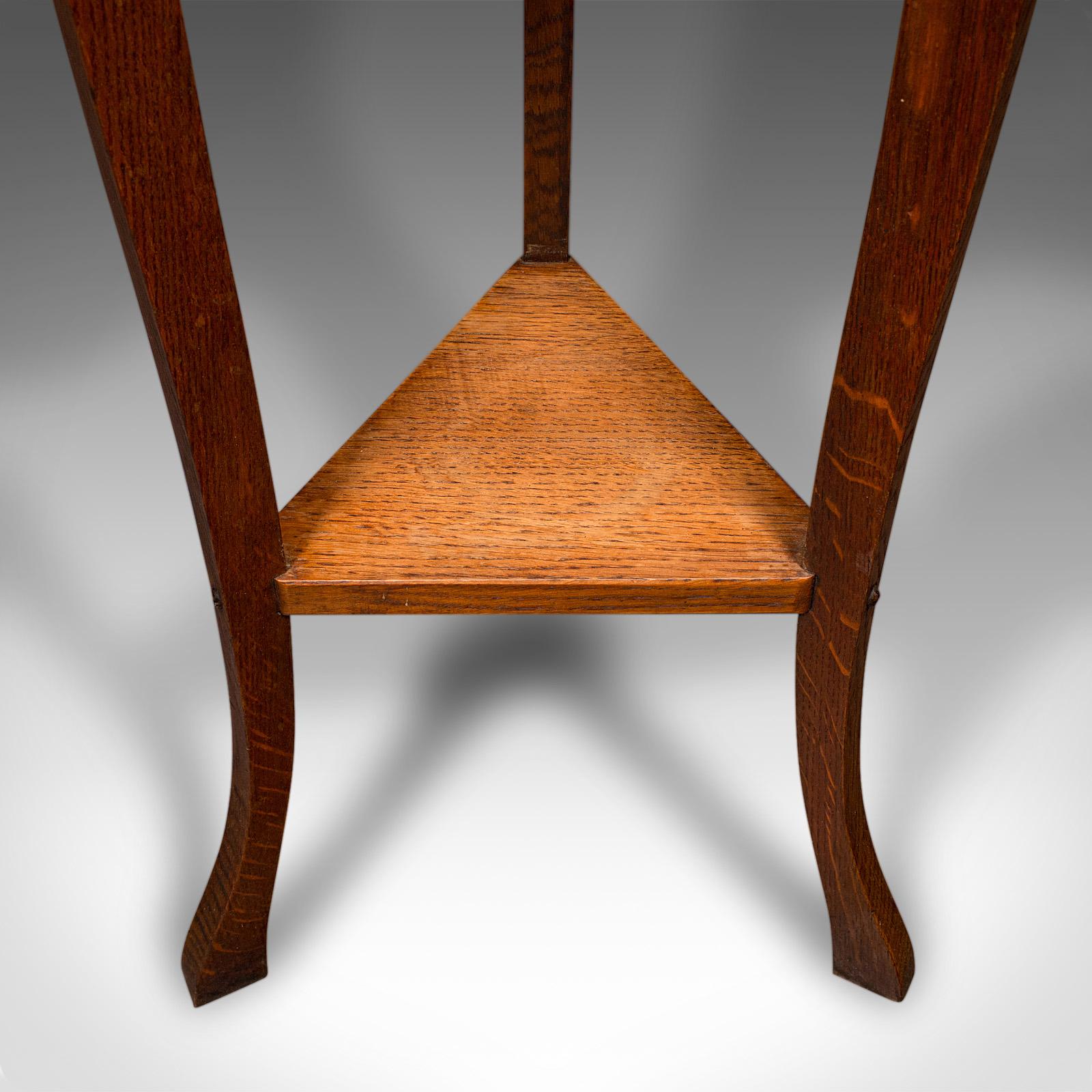 Ancien Stand de jardinière décorative, anglais, Oak Coopered, Planter, Circa 1920 en vente 2