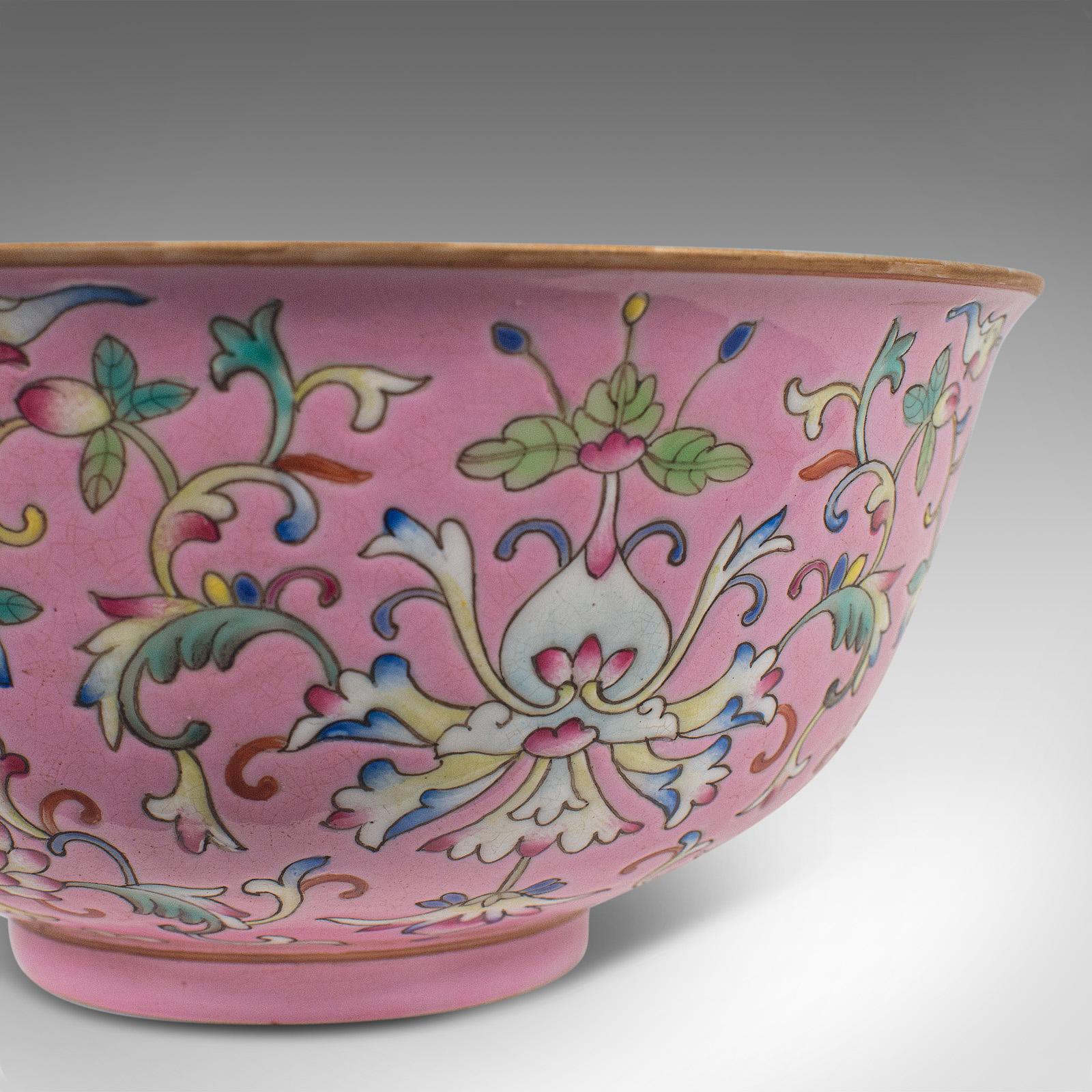 Antique Decorative Marriage Bowl, Chinese, Ceramic, Ceremonial, Dish, circa 1880 6