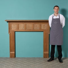 Antique Victorian Oak Fire Mantel