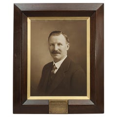 Antique Decorative Oak Framed Gentleman's Portrait