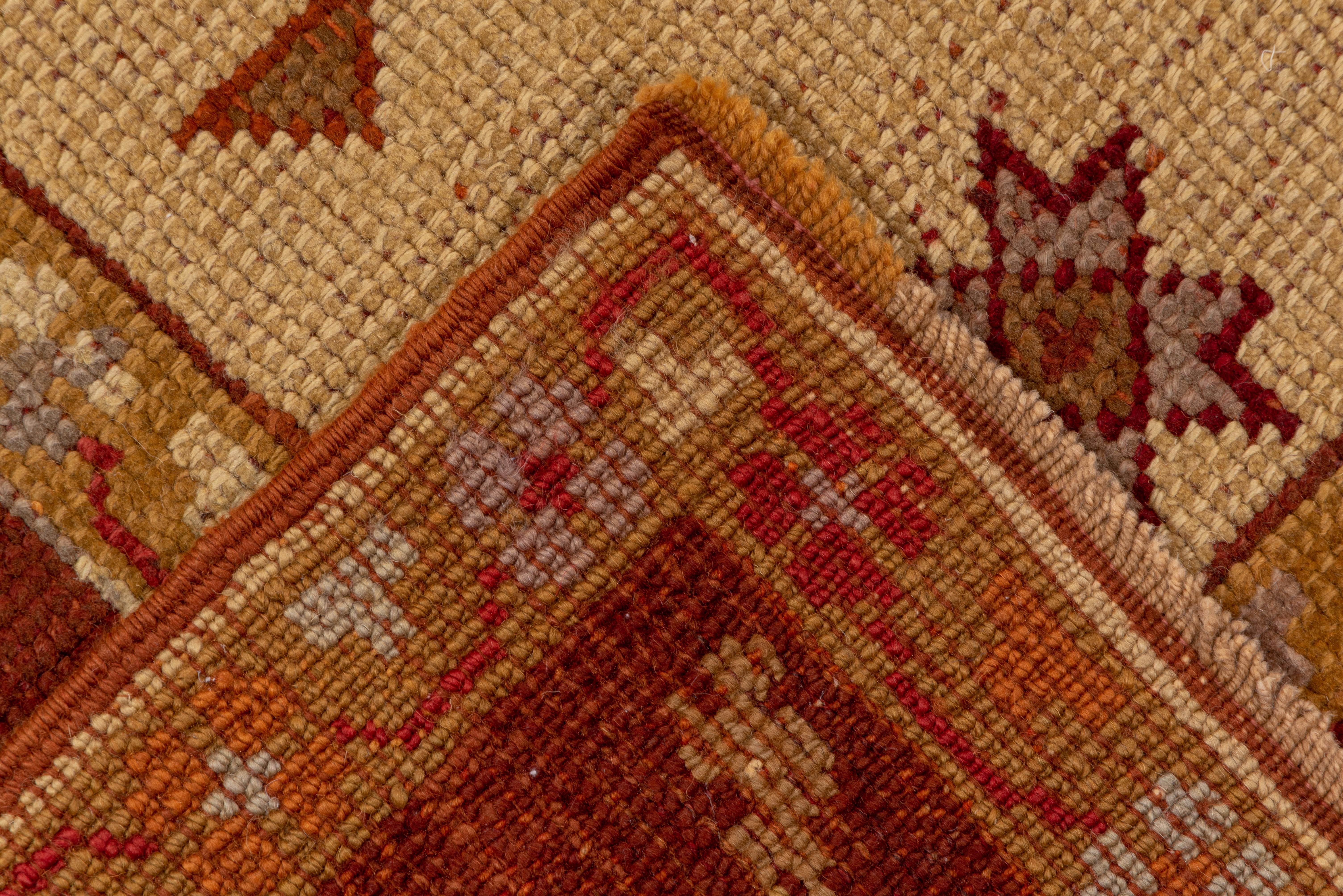 20th Century Antique Decorative Oushak Carpet, circa 1910s For Sale